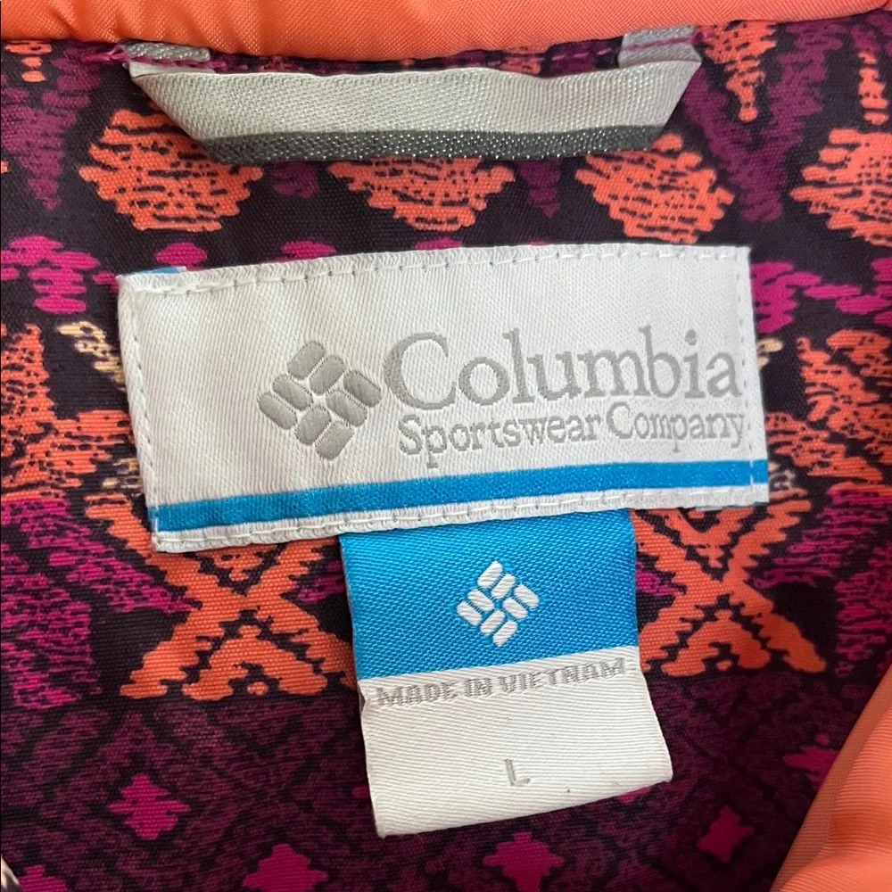 Columbia Kids Girls  Patterned Winter Ski Jacket - Coat Size‎ Large